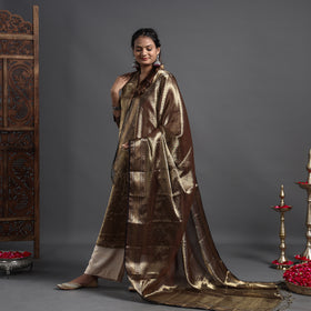 Buy Traditional Maheshwari Tissue Zari Work Cotton Handloom Kurta with Dupatta Set Online at iTokri.com