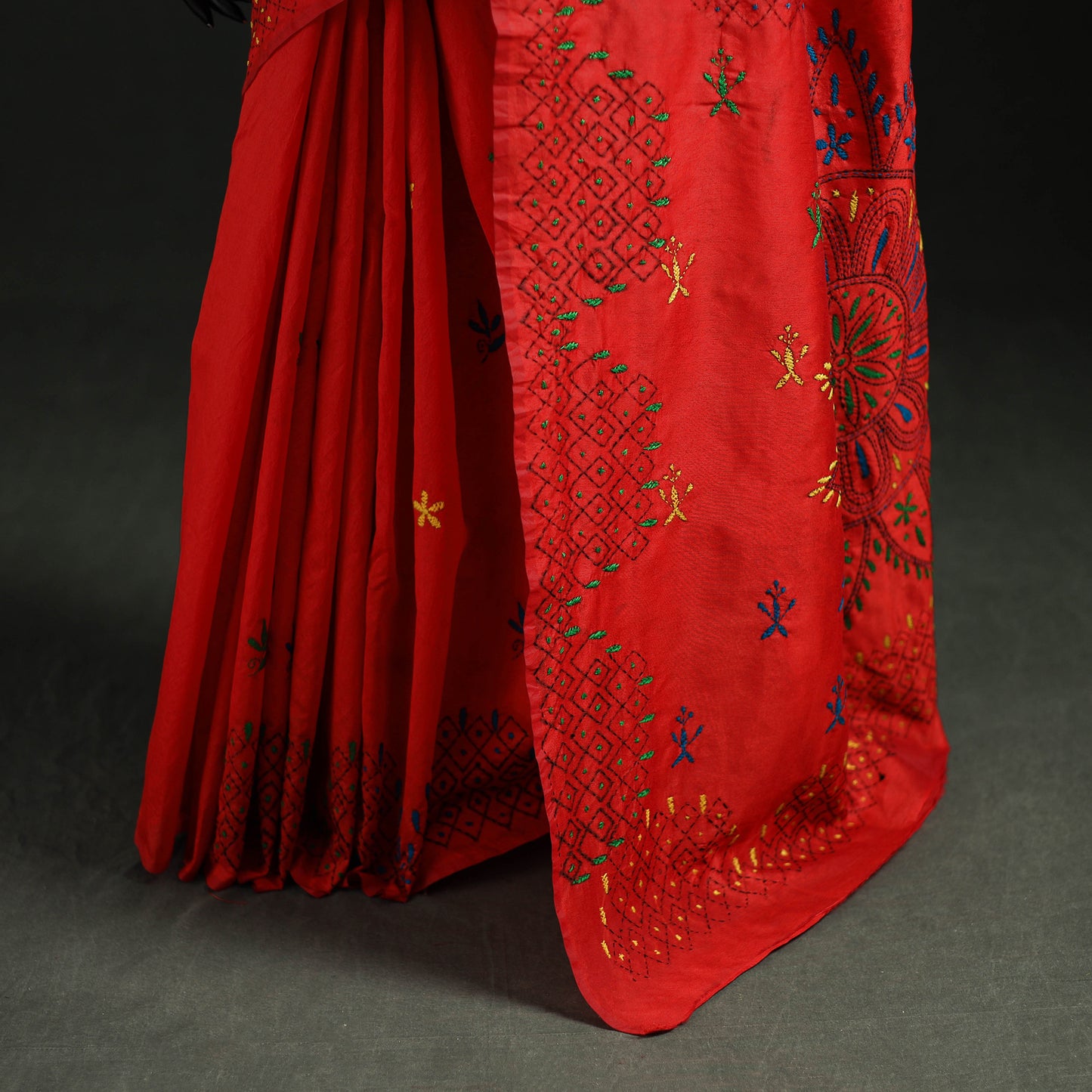 Hand Embroidered Silk Saree 50