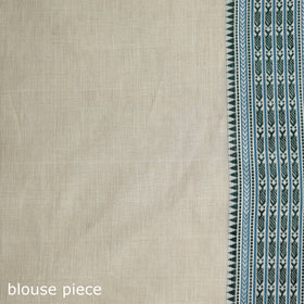 White - Bengal Handwoven Cotton Begumpuri Saree 08