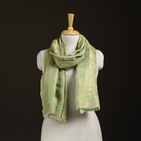 Plain Zari Weave Fine Wool Stole for Women 52