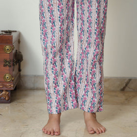 Multicolor - Sanganeri Block Printed Cotton Night Suit Set 10