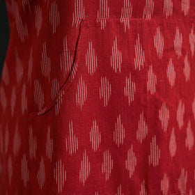 Pochampally Ikat Weave Cotton Apron with Pocket 26
