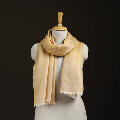Pyramid Zari Weave Fine Wool Stole for Women 55