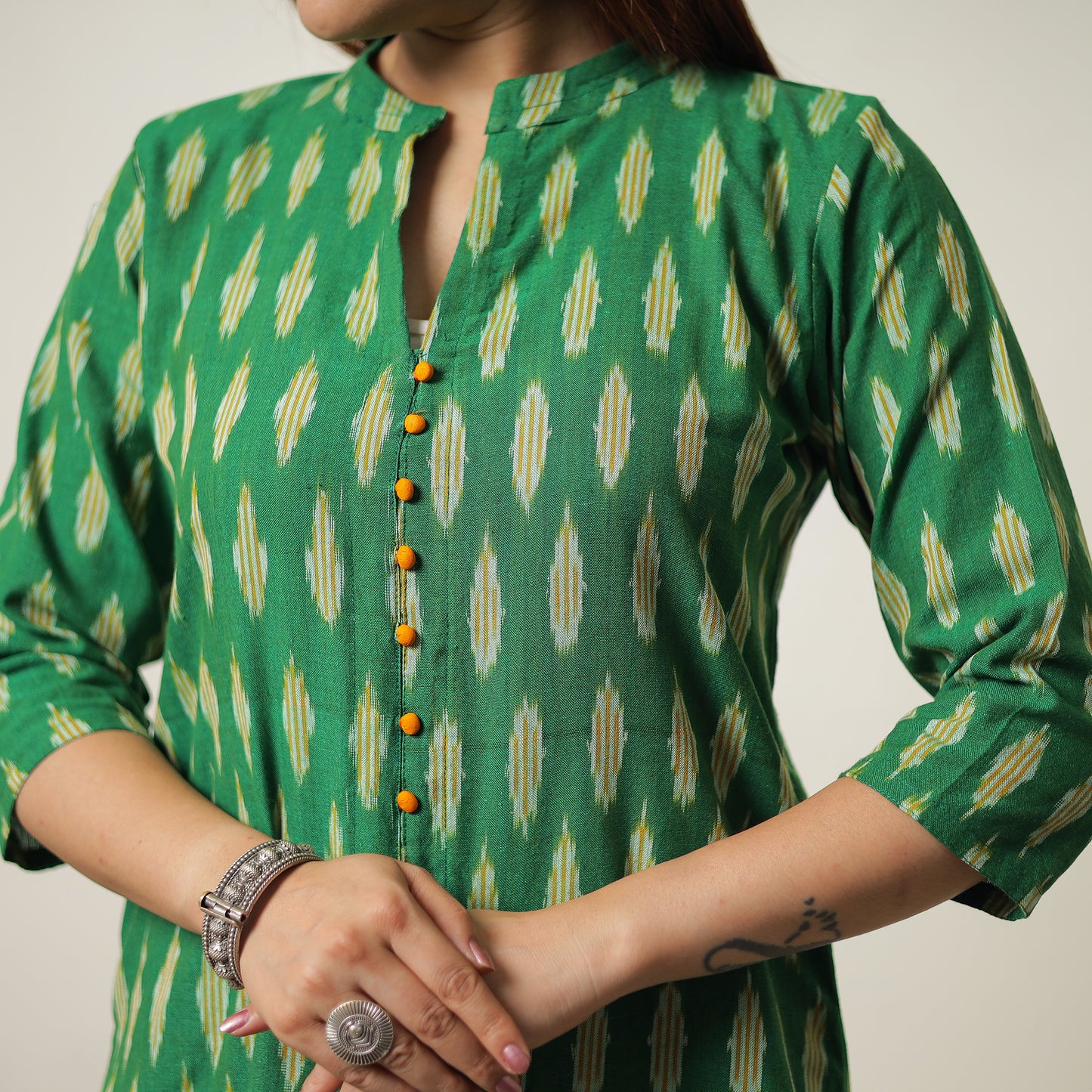 Pochampally Ikat Kurta Set 