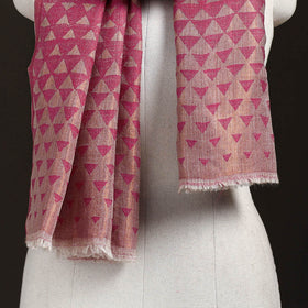 Pyramid Zari Weave Fine Wool Stole for Women 57