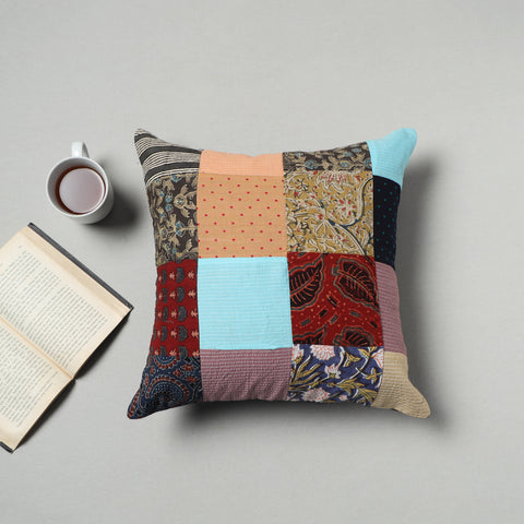 Multicolor - Handcrafted Patchwork Cushion Cover 14