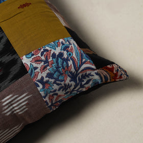 Handcrafted Patchwork Cushion Cover (16 x 16 in) 22