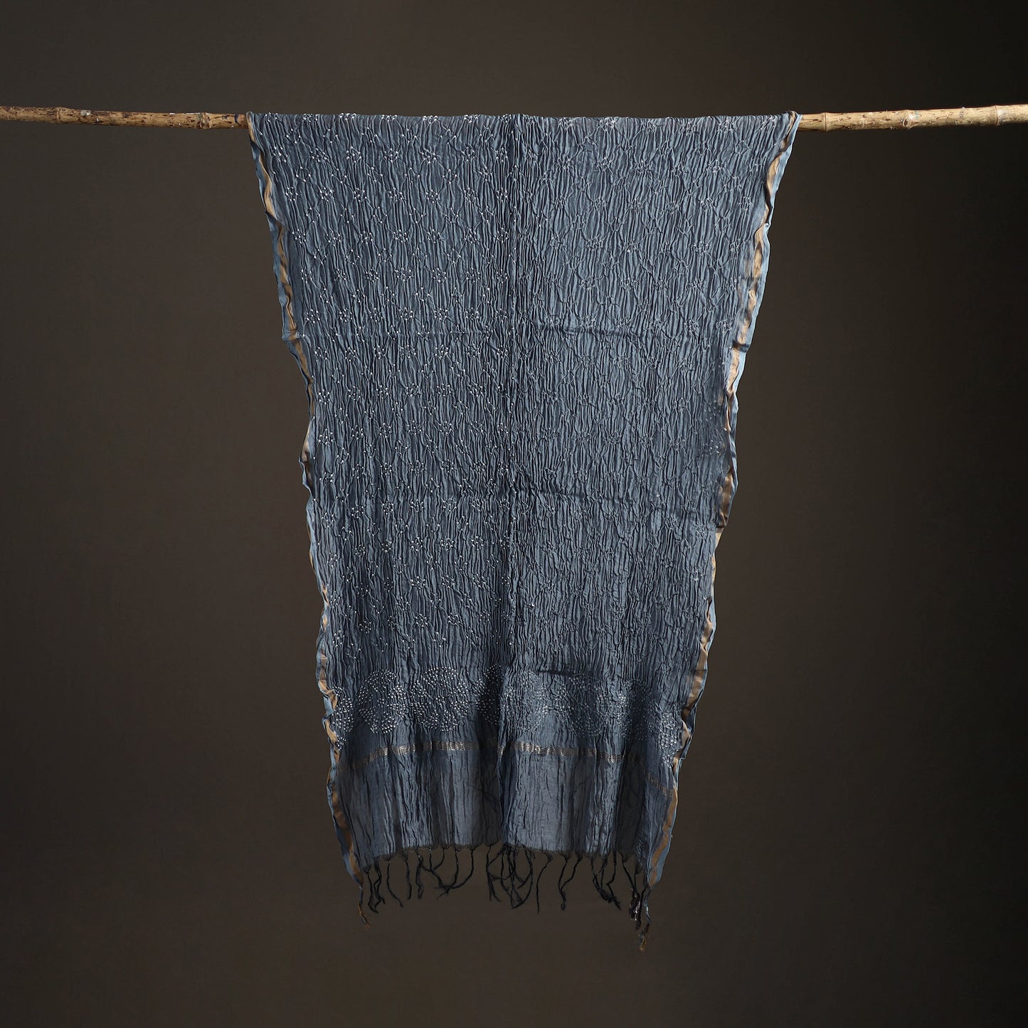 Kutch Bandhani Dupatta in Chanderi Silk 06