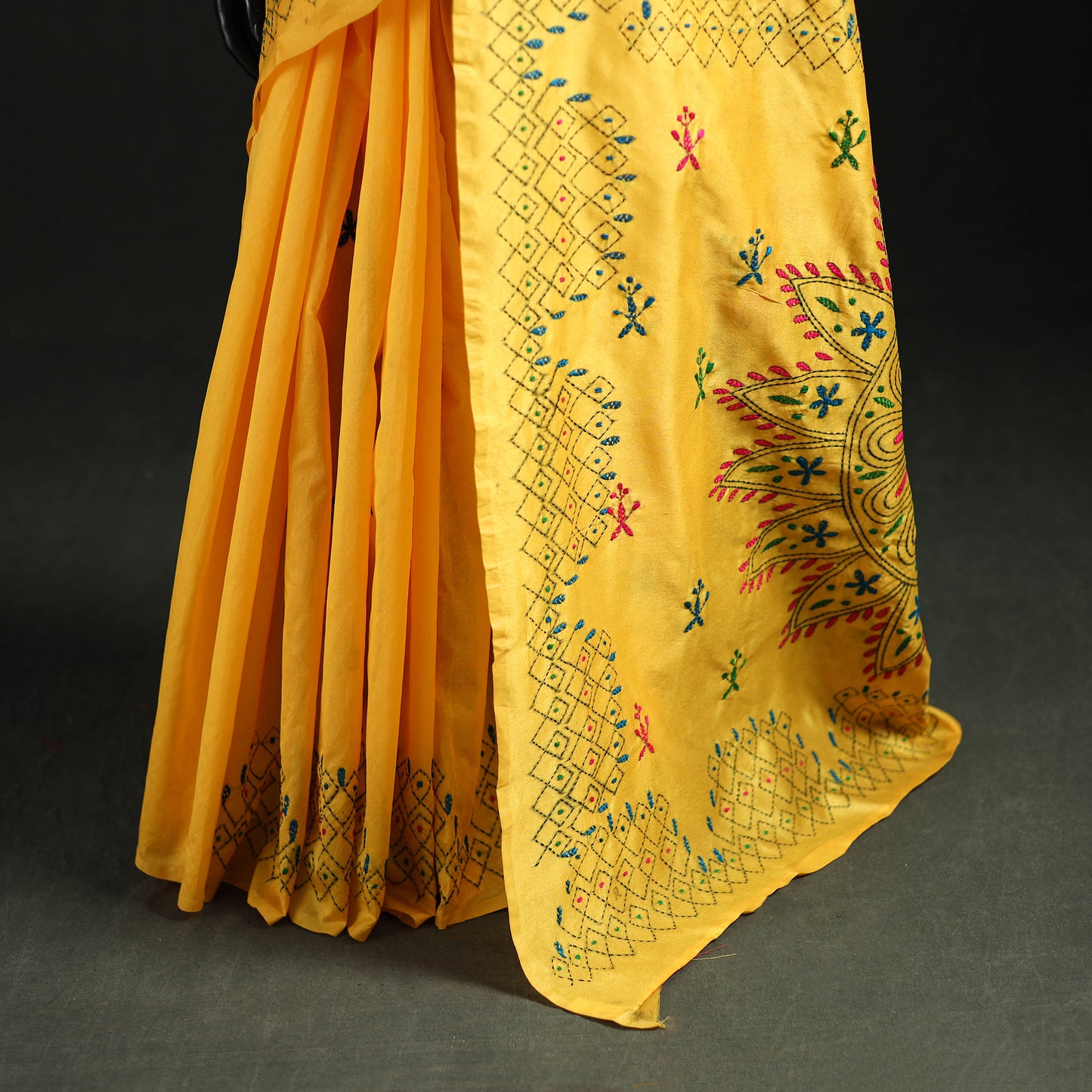 Hand Embroidered Silk Saree 51