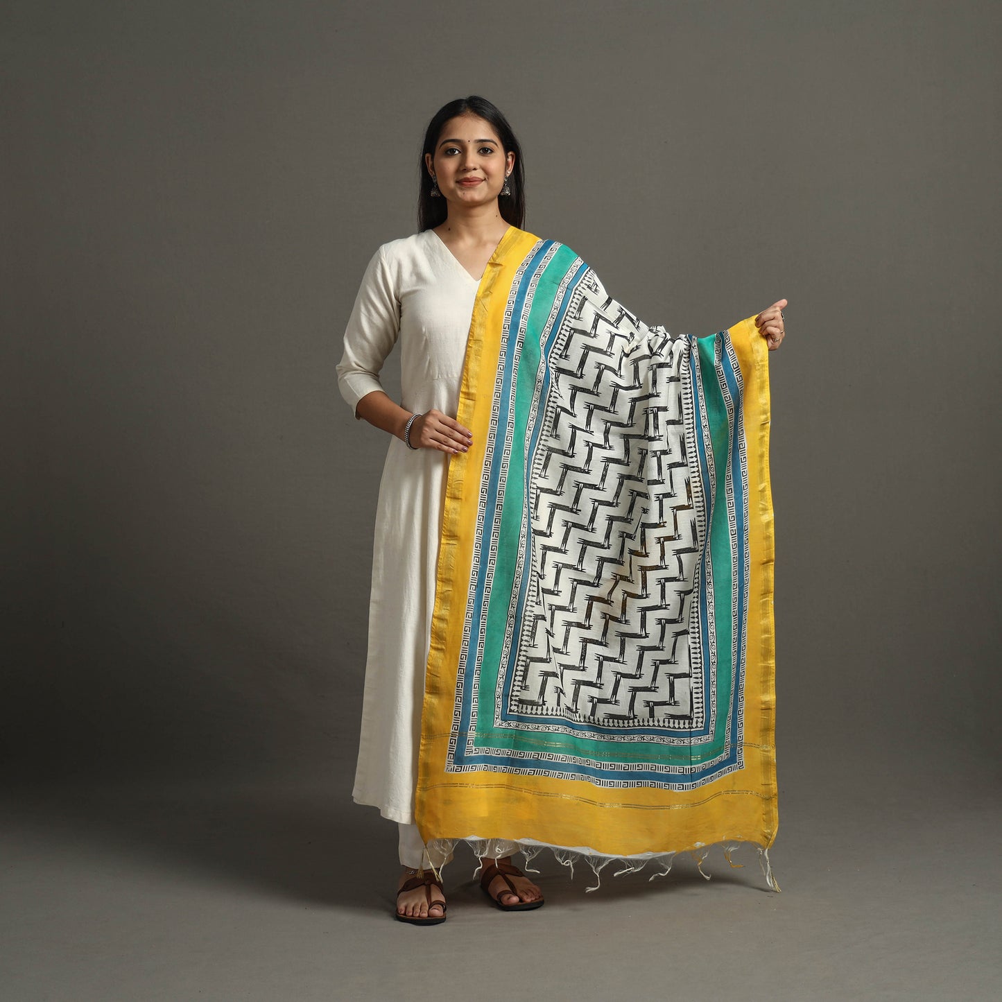 Sanganeri Dupatta 