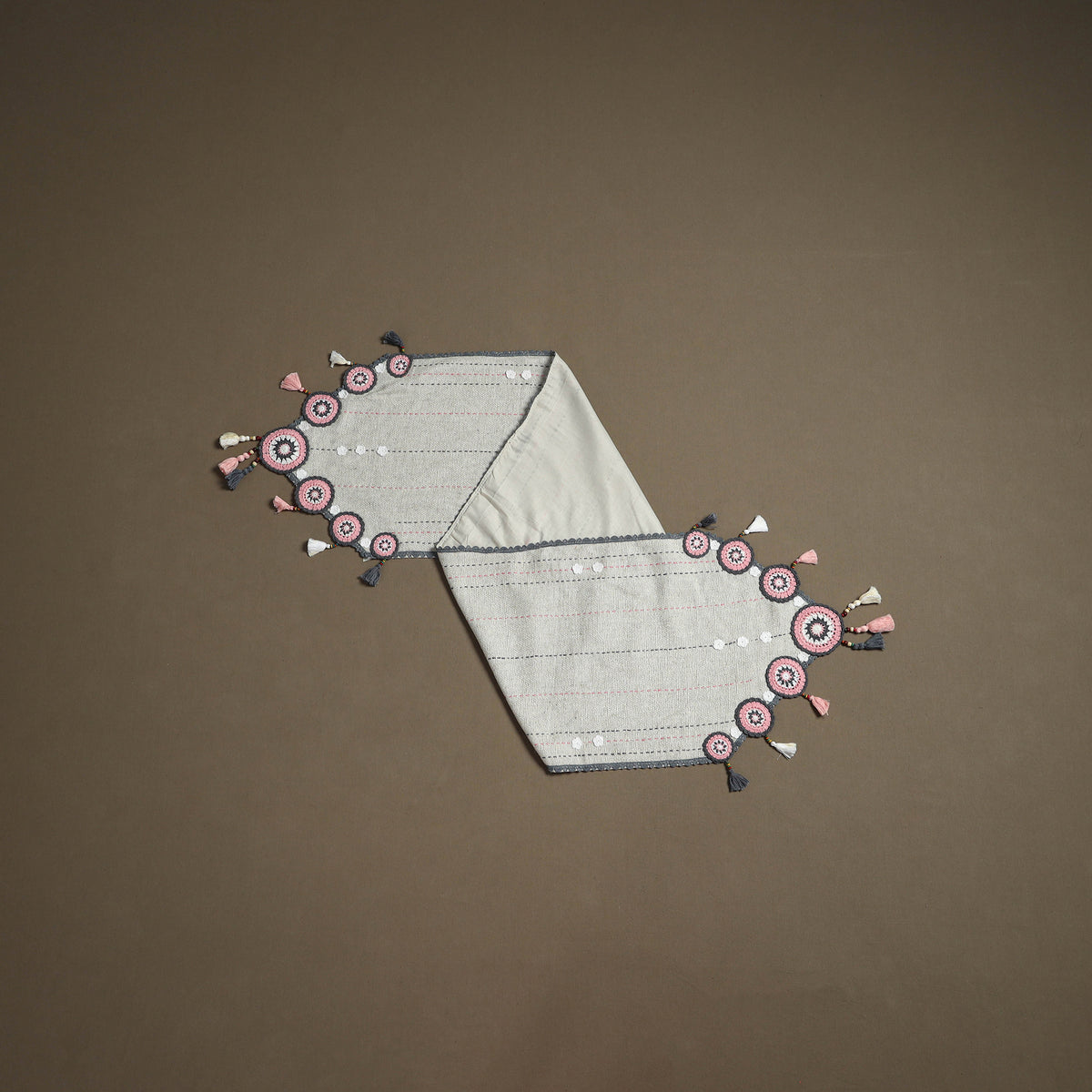 Tribal Hand Embroidered Table Runner by Kamli 16