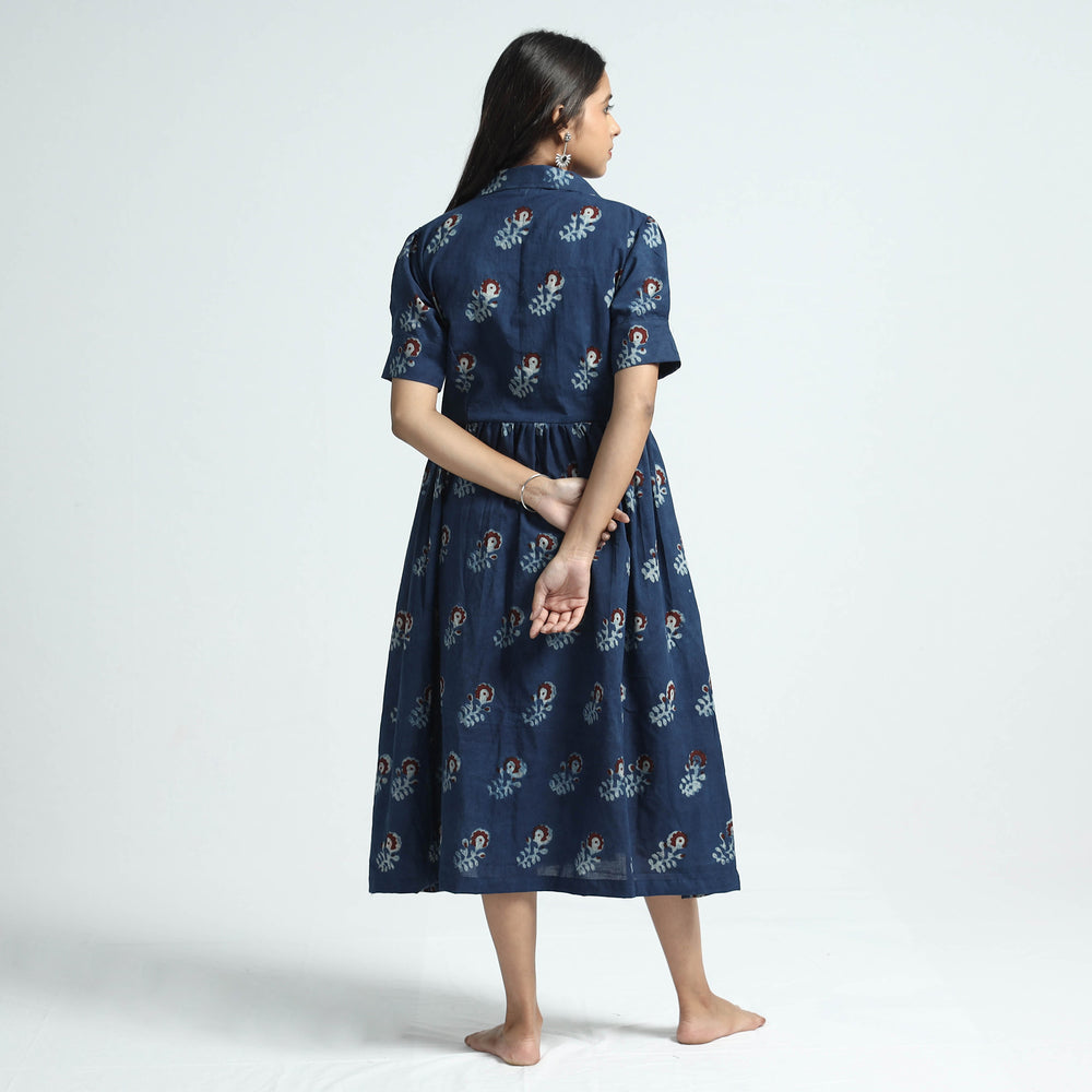 block printed cotton dress