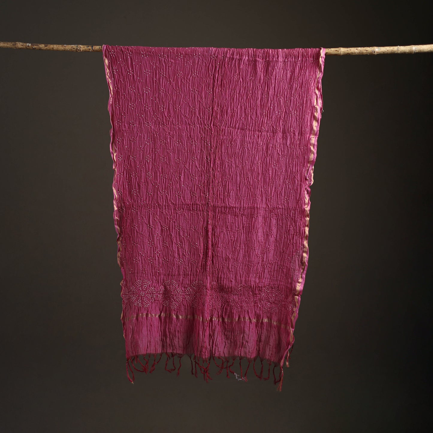 Kutch Bandhani Dupatta in Chanderi Silk 03