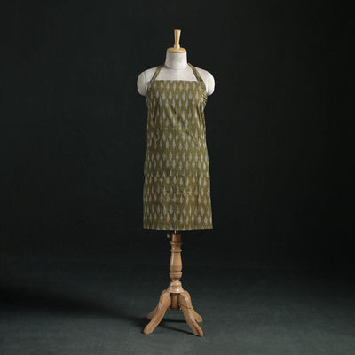 Pochampally Ikat Weave Cotton Apron with Pocket 28