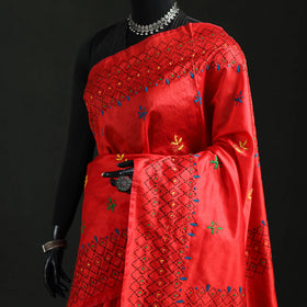 Hand Embroidered Silk Saree 52
