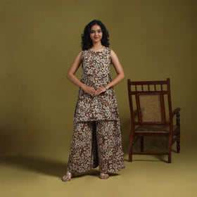 Kalamkari Printed Cotton 2pc Kurta Set for women 11