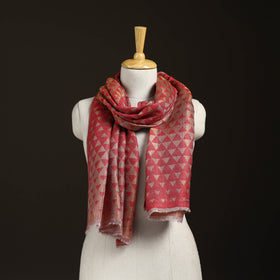 Pyramid Zari Weave Fine Wool Stole for Women 60