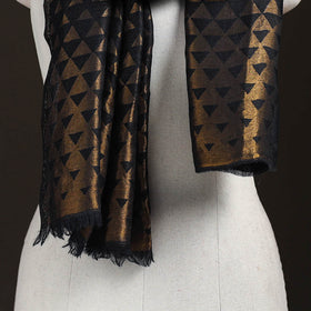 Pyramid Zari Weave Fine Wool Stole for Women 61