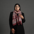 Maroon Bagh Hand Block Printed Merino Woollen Stole