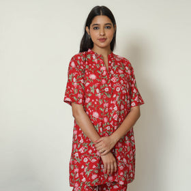 Buy Sanganeri Block Printed Cotton Night Suit Set 04 Online at iTokri.com