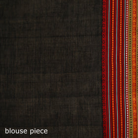 Black - Bengal Handwoven Cotton Begumpuri Saree 10