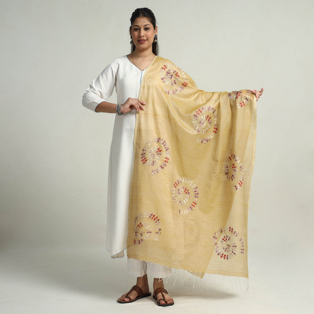 Kantha Embroidery Dupatta