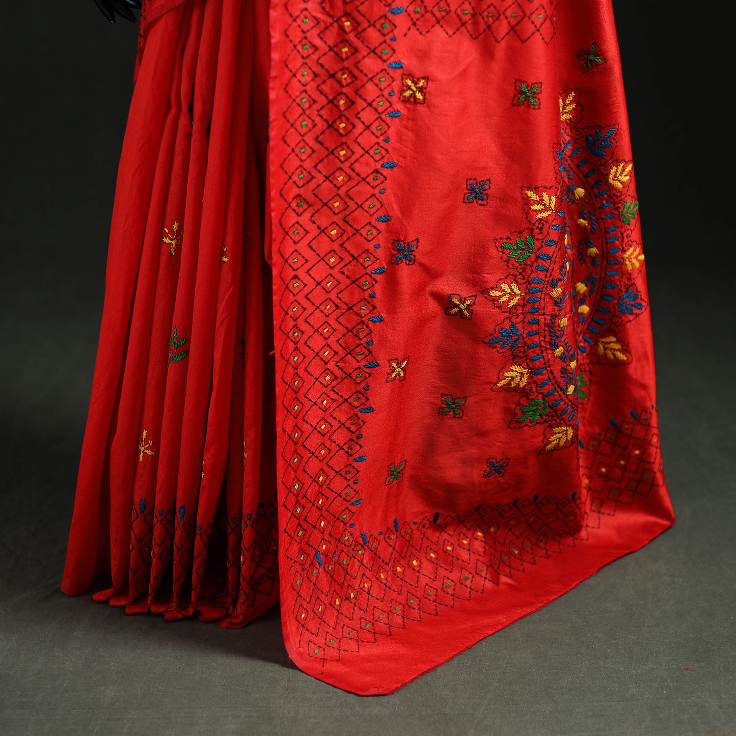 Hand Embroidered Silk Saree 52