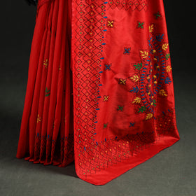 Hand Embroidered Silk Saree 52