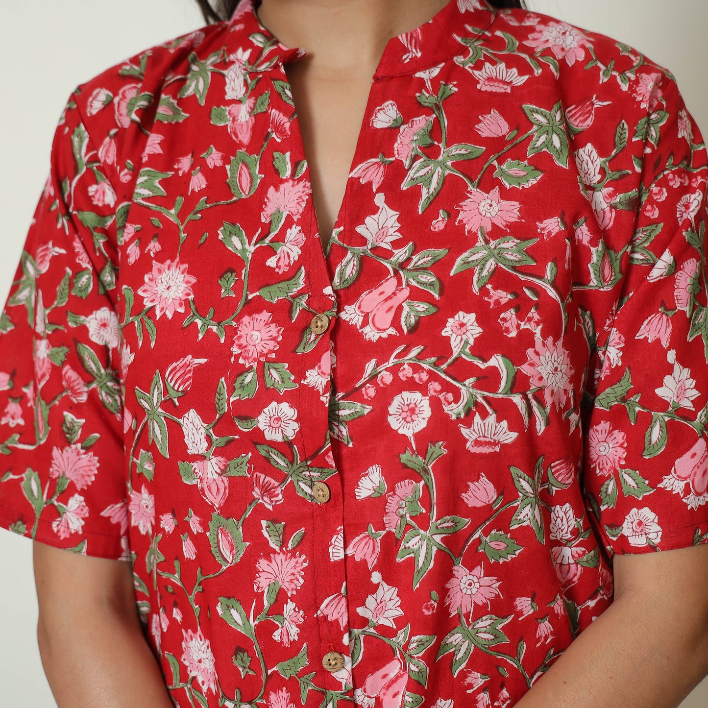 Buy Sanganeri Block Printed Cotton Night Suit Set 04 Online at iTokri.com