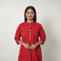 Pure Cotton A-Line Jacquard Kurta 02