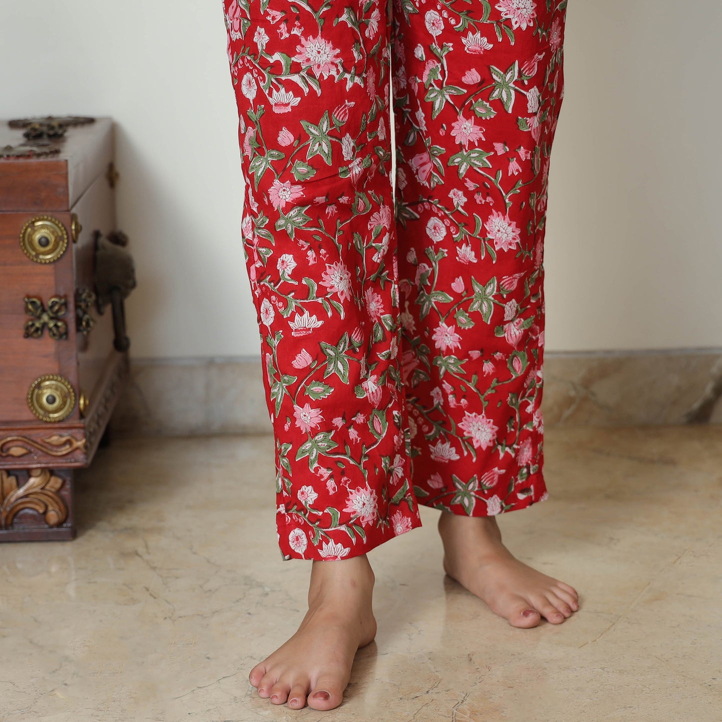 Buy Sanganeri Block Printed Cotton Night Suit Set 04 Online at iTokri.com