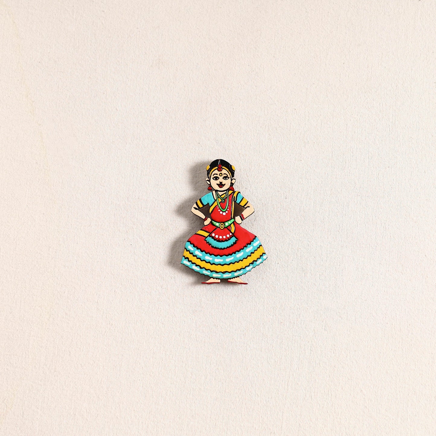 Handpainted Dancing Doll Fridge Magnet 27