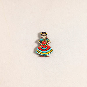 Handpainted Dancing Doll Fridge Magnet 27