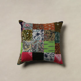 Handcrafted Patchwork Cushion Cover (16 x 16 in) 26