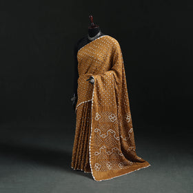 Kutch Bandhani Tie-Dye Cotton Saree 29