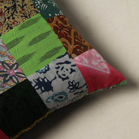 Handcrafted Patchwork Cushion Cover (16 x 16 in) 26