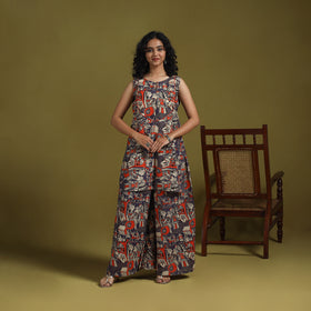 Kalamkari Printed Cotton 2pc Kurta Set for women 12