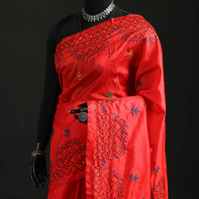 Hand Embroidered Silk Saree 53