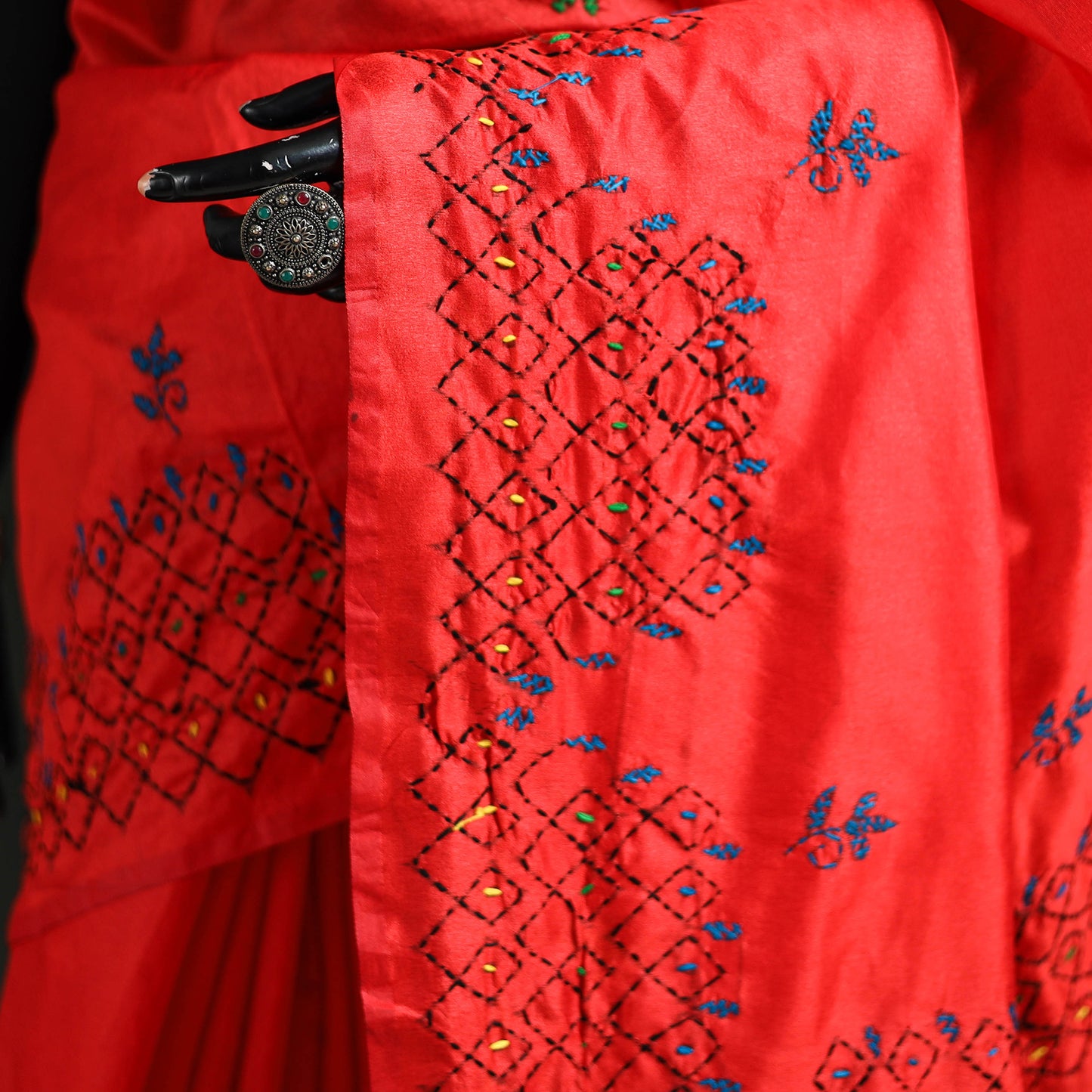 Hand Embroidered Silk Saree 53