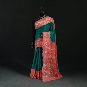 Kutch Bandhani Tie-Dye Cotton Saree 08