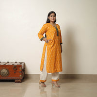 Handloom Cotton Pochampally Ikat Kurta Set 14