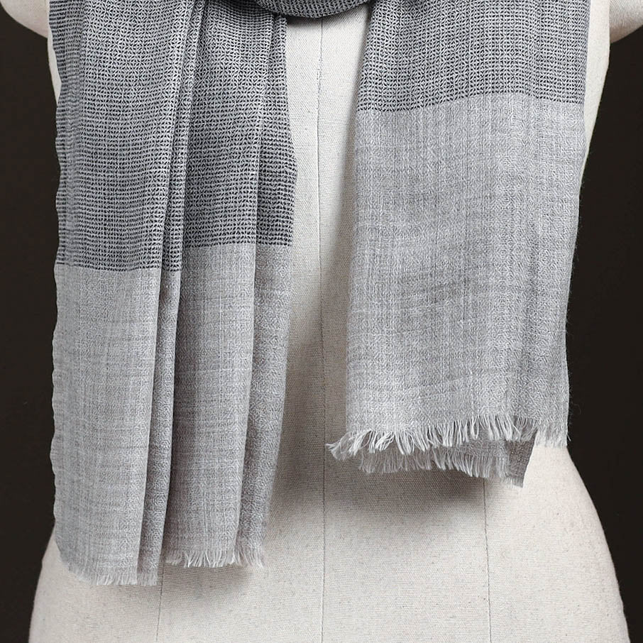 Plain Daimond Weave Fine Wool Stole for Women 64