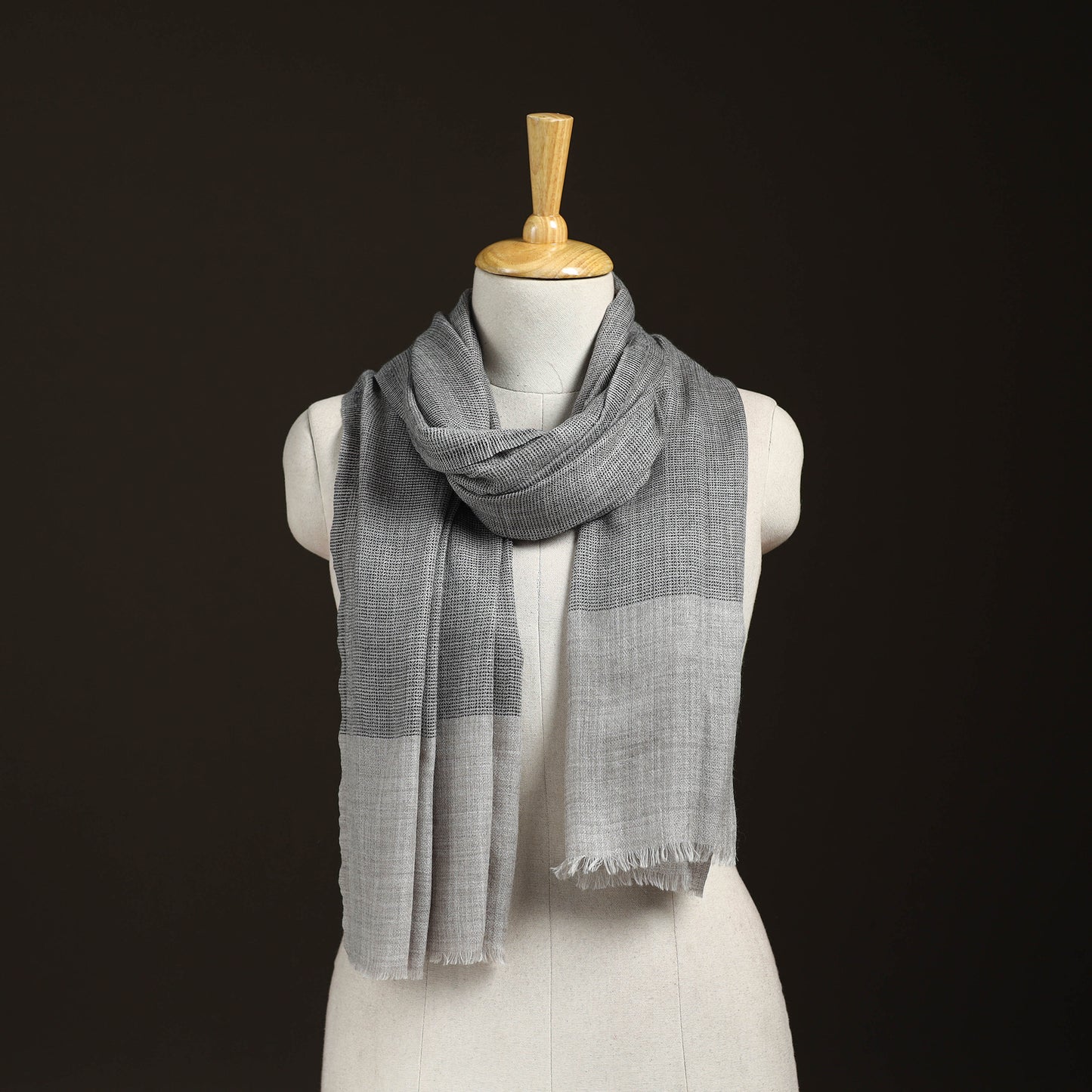 Plain Daimond Weave Fine Wool Stole for Women 64