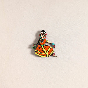 Handpainted Dancing Doll Fridge Magnet 29