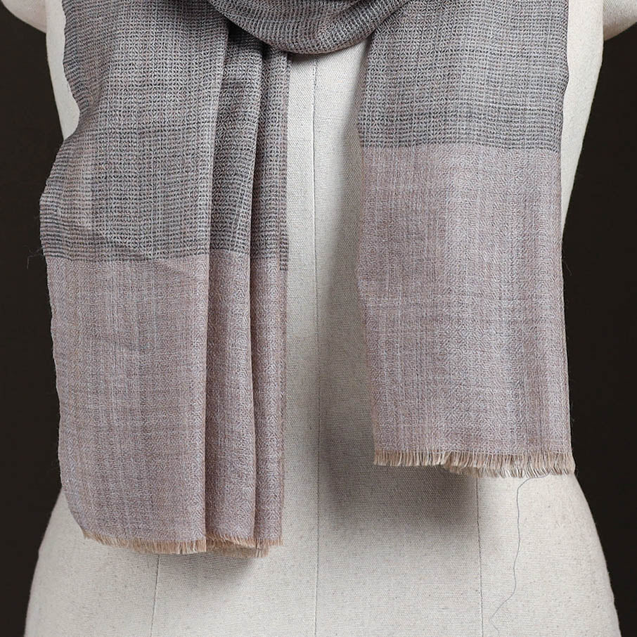 Plain Daimond Weave Fine Wool Stole for Women 65