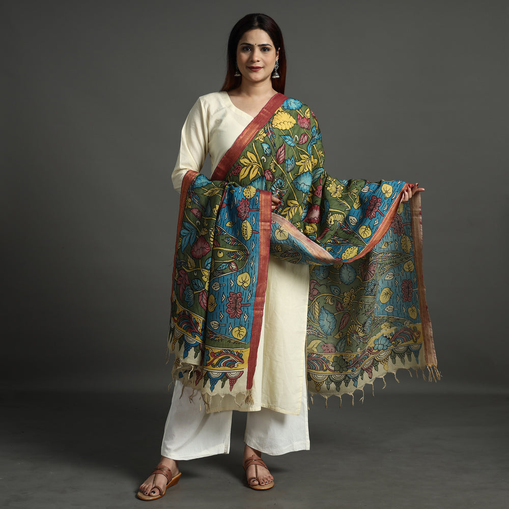 Kalamkari Handpainted Dupatta