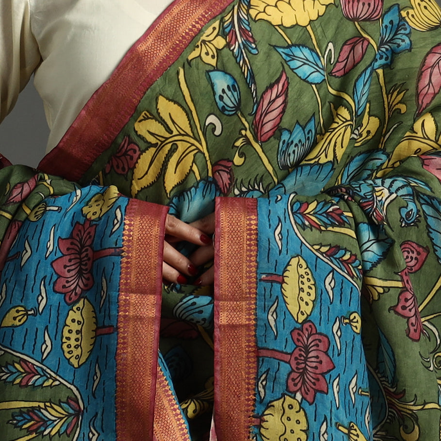 Kalamkari Handpainted Dupatta