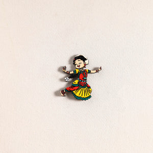Handpainted Dancing Doll Fridge Magnet 30