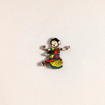 Handpainted Dancing Doll Fridge Magnet 30