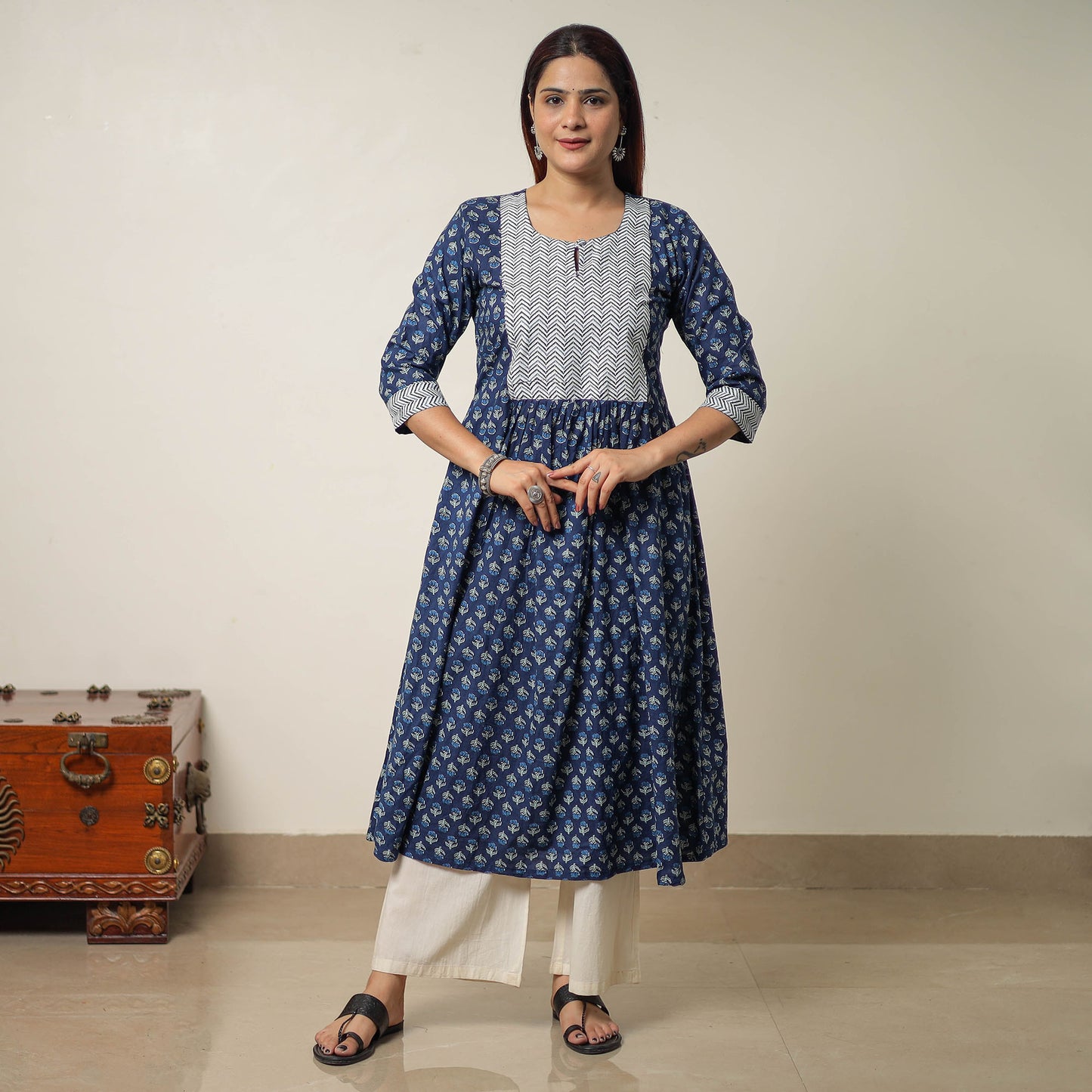 sanganeri printed kurta